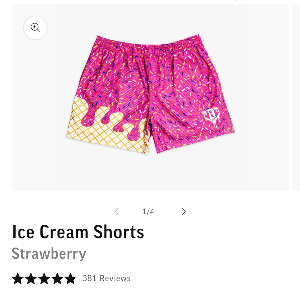 baseball lifestyle 101 ice cream strawberry shorts